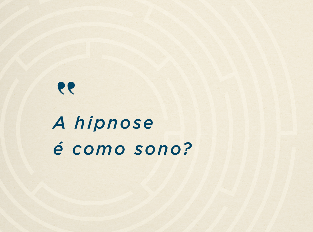 Hipnose é como sono?